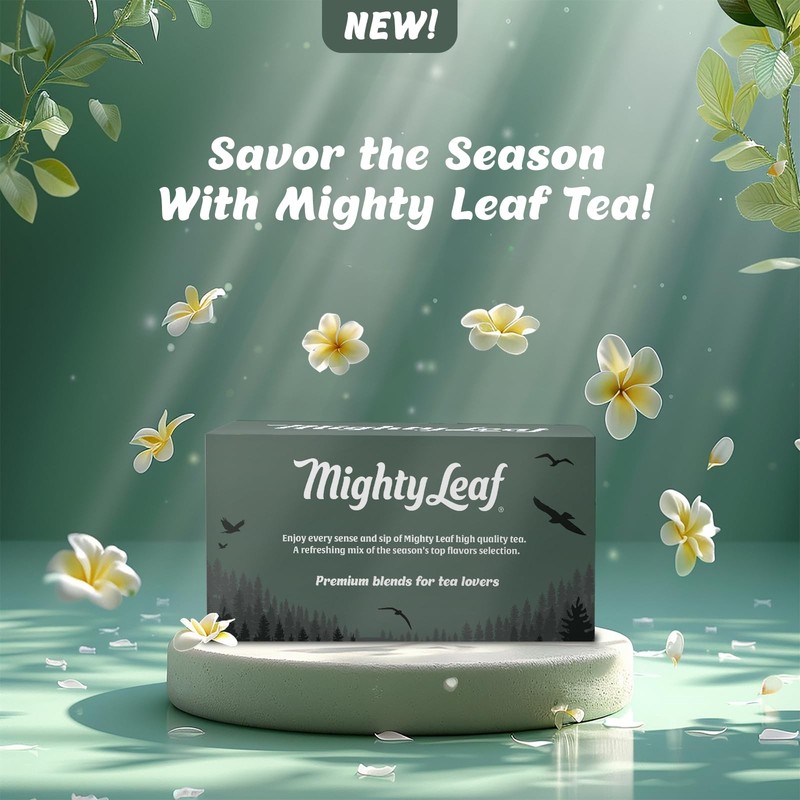 Mighty Leaf Organic Tea Sampler – 40 Count Silken Bags – 8 40 gallery