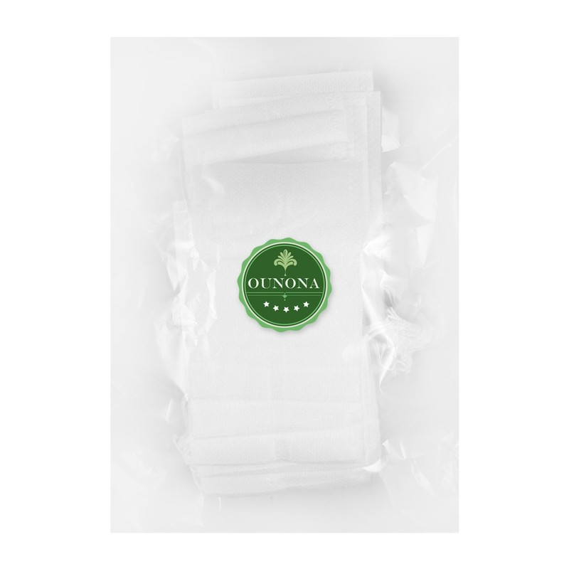 100 Pcs Drawstring Tea Filter Bags Non Woven Empty Bags for Loose Leaf Tea gallery