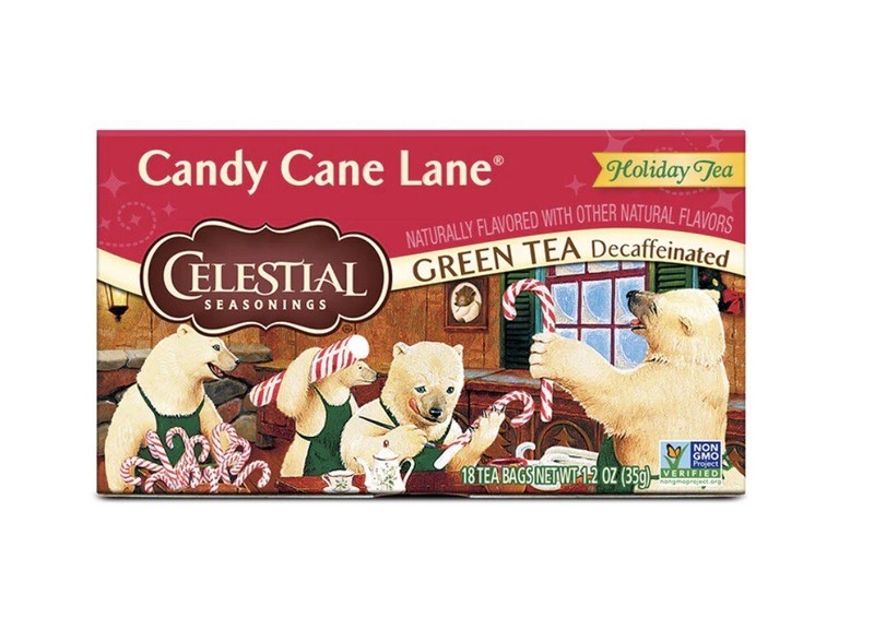 Celestial Seasonings Decaffeinated Candy Cane Lane Green Tea 20 Tea Bags