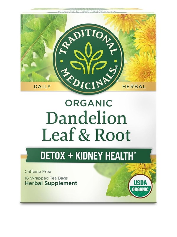 Organic Dandelion Root Tea - Supports Detox & Digestion, 16 Caffeine-Free Bags gallery