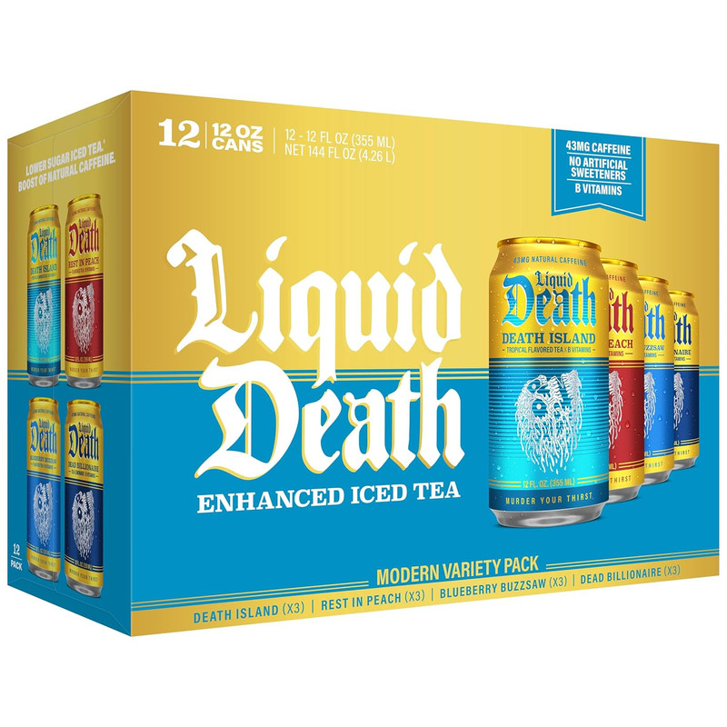 Iced Tea – Modern Variety, Less Sugar*, Boost of Caffeine, B Vitamins, No Artifi