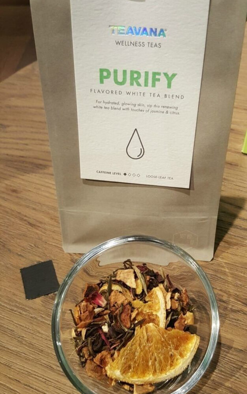 🍓🍓 NEW!! RARE! TEAVANA PURIFY WELLNESS LOOSE LEAF HERBAL 2 OZ TEA BAG! 🍓🍓