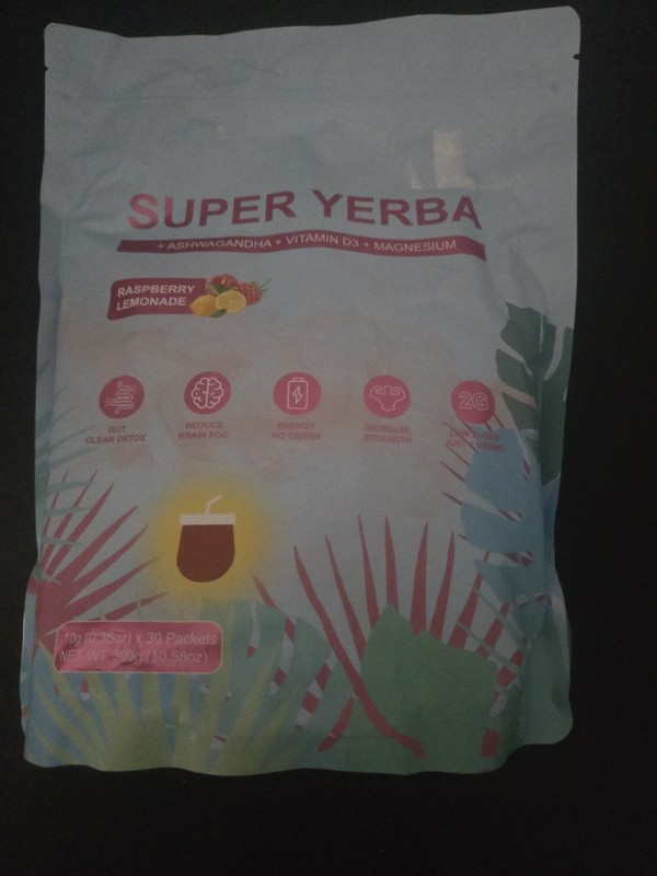 Super Yerba 30 Packets Raspberry Lemonade – Clean Energy & Detox