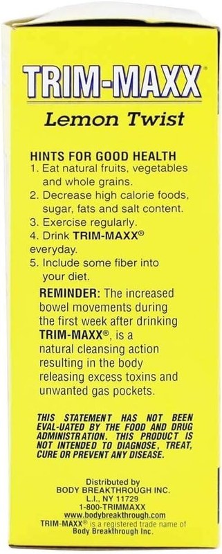 Body Breakthrough Trim Maxx Tea Lemon 60 Bags Herbal Dietary Supplement 60 Se... gallery