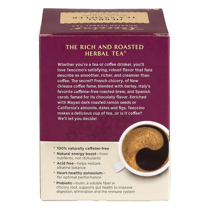 Herbal Tea Sampler Assortment - 12 Tea Bags - Maca Chocolaté, French Roast, Haze gallery