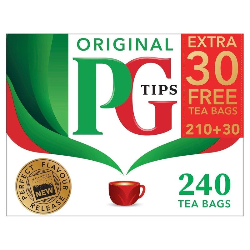 PG Tips Original Non-Pyramid, 240 Tea Bags Pack of 4