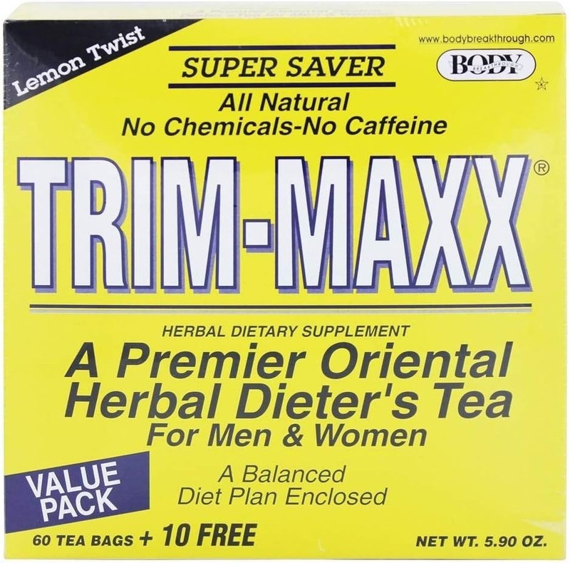 Body Breakthrough Trim Maxx Tea Lemon 60 Bags Herbal Dietary Supplement 60 Se... gallery