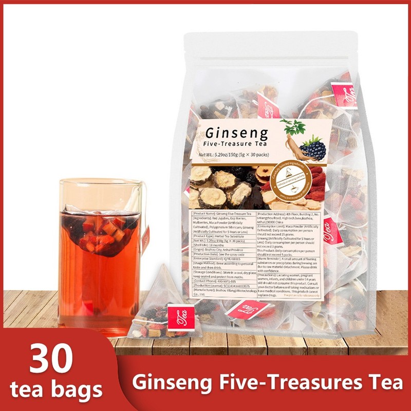 OEM Tea Bags – Ginseng Ten Treasures Tea -Eliminate Fatigue and Enhance Immunity