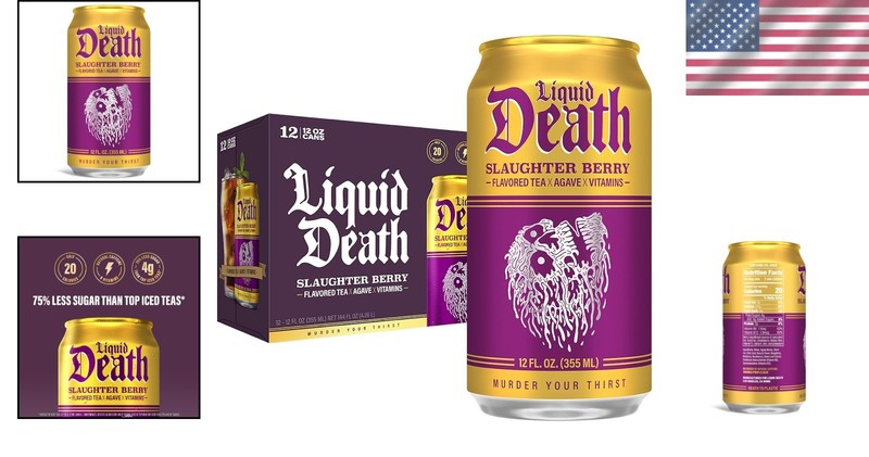 Less Sugar Slaughter Berry Iced Tea with Caffeine and B Vitamins, 12 Fl Oz x12 gallery