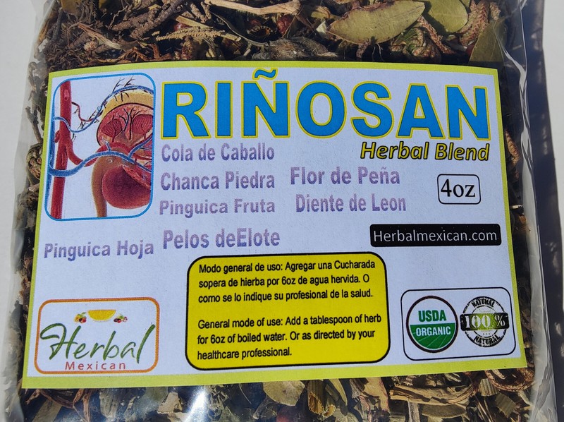 4oz Rinosan Compuesto - Riñosan Herbal Blend - Rinosan/Riñosan Tea gallery