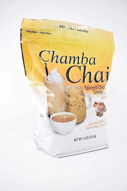Chamba Chai Spiced Latte Drink Mix (4lb Resealable 64 Ounce (Pack of 1) gallery