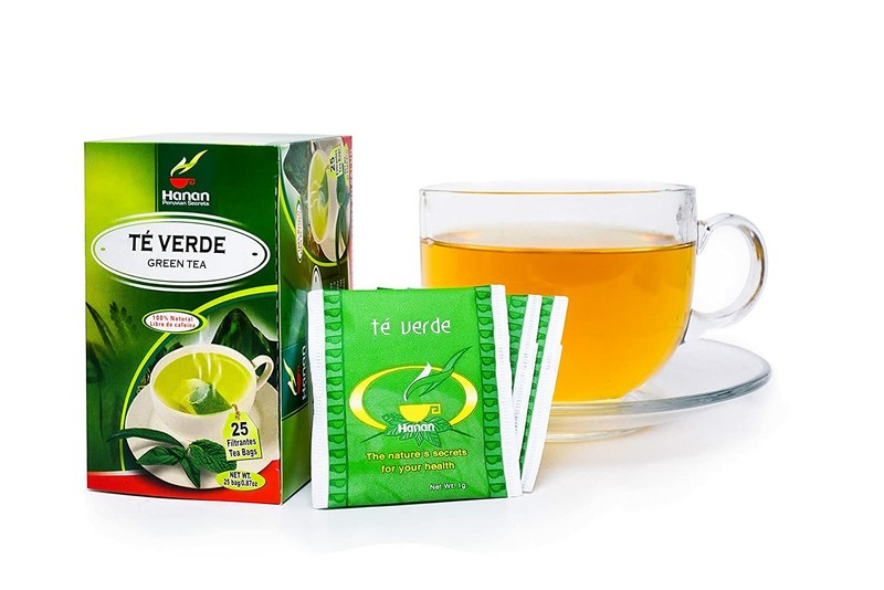Hanan Peruvian Secrets Te Verde| 100% Natural Green Tea | 25 Tea Bags| Aids in M