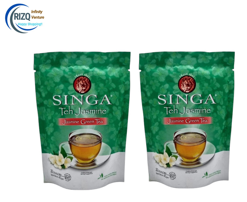 SINGA ~ Jasmine Green Tea Packing Size: 40gm (2gm x 20 filterbag) Free Shipping gallery