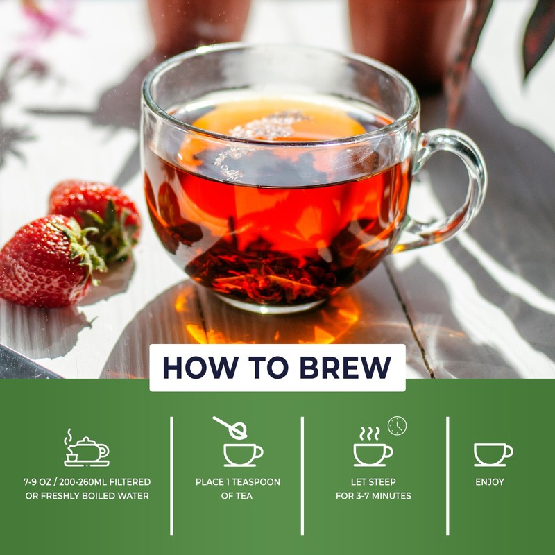 Supports Hydration& Wellness, Raspberry, Spearmint and Peppermint Loose Leaf Tea gallery