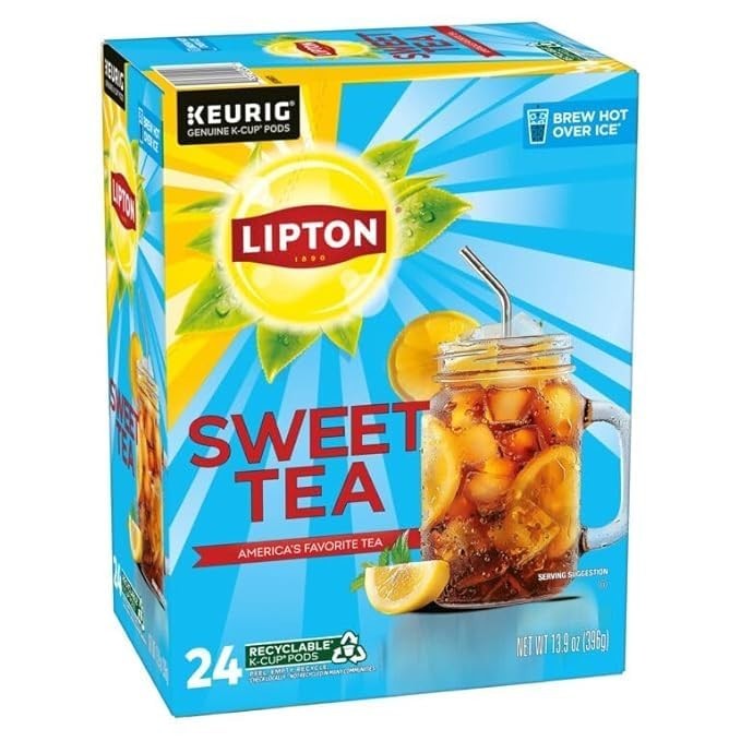 Refreshing Southern Sweet Iced Tea K-Cup Pods - 24 Count with Real Tea Leaves gallery