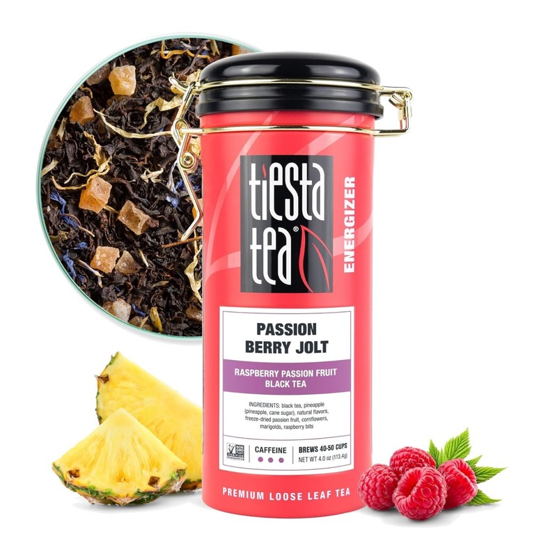 Black Tea Blend - Raspberry & Passion Fruit for 50 Invigorating Cups