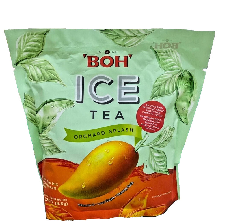 Boh Ice Tea Instant Mix Orchard Splash Vit C L/Sugar 20s x 14.5g – 1 Pack