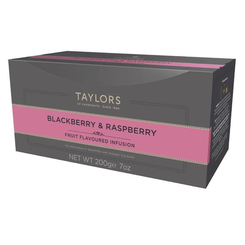 Taylors Blackberry & Raspberry Herbal Tea, 100 Count (Pack of 1)