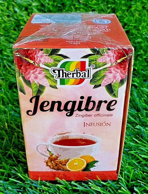 2 Boxes Te de Jengibre Ginger Tea (Zingiber officinale) 50 Bags 0.05oz Black Tea gallery