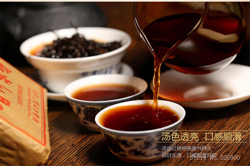 100g Pu'er Tea Brick Ripe Puer Tea Ancestor Antique Older Puerh Pu-erh Black Tea gallery