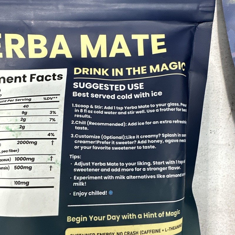 2X Yerba Mate Instant Tea Powder, Super Yerba MateTea Natural Energy & Gut H... gallery