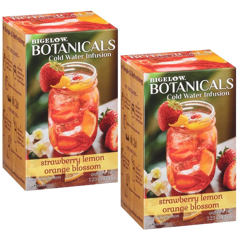 Bigelow Tea Botanicals Cold Water Infuse 2 Strawberry Lemon Orange Blossom 2025