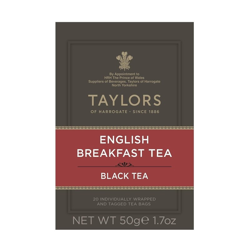 Rich & Malty English Breakfast Tea – 20 Count of Caffeinated Teabags