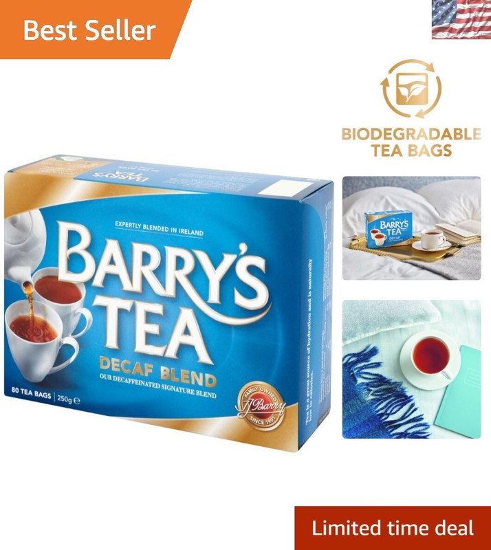 Premium 80 Count Decaffeinated Tea Bags – Caffeine-Free Enjoyment Anytime