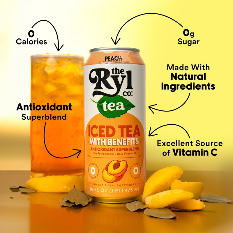 Iced Tea Variety Fruit Sampler Peach Raspberry Lemon Green Zero Sugar 12-Pack gallery