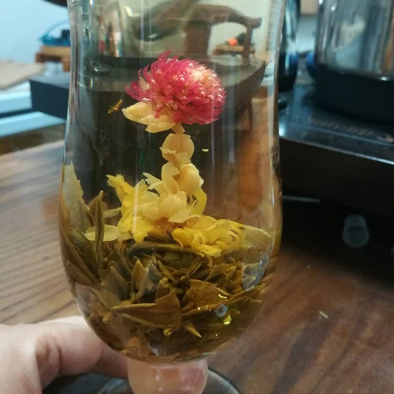 16 Types Handmade Blooming Flower Tea Blooming Tea Balls Flowering Tea 130g gallery