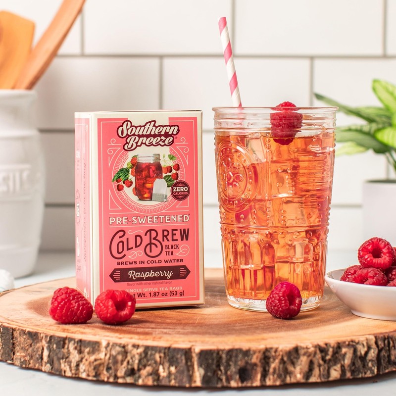 Cold Brew Sweet Tea Raspberry Iced Tea with Black Tea and Zero Carbs Zero Sug... gallery