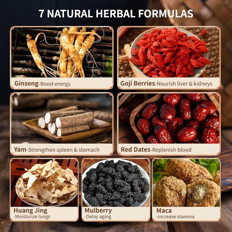 Té de Ginseng de los Cinco Tesoros - Energía y Vitalidad Natural - 25 Bolsitas gallery