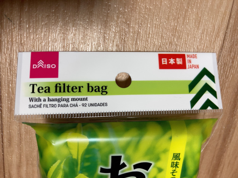 DAISO Tea Bag Empty Filter Bags for Tea Green Black Tea Made in Japan　6 Set gallery