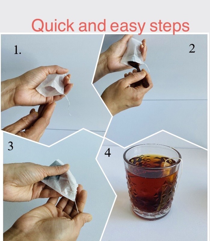 Empty Filter Tea Bag 100 Pcs Disposable BUY 2 GET 1 FREE gallery
