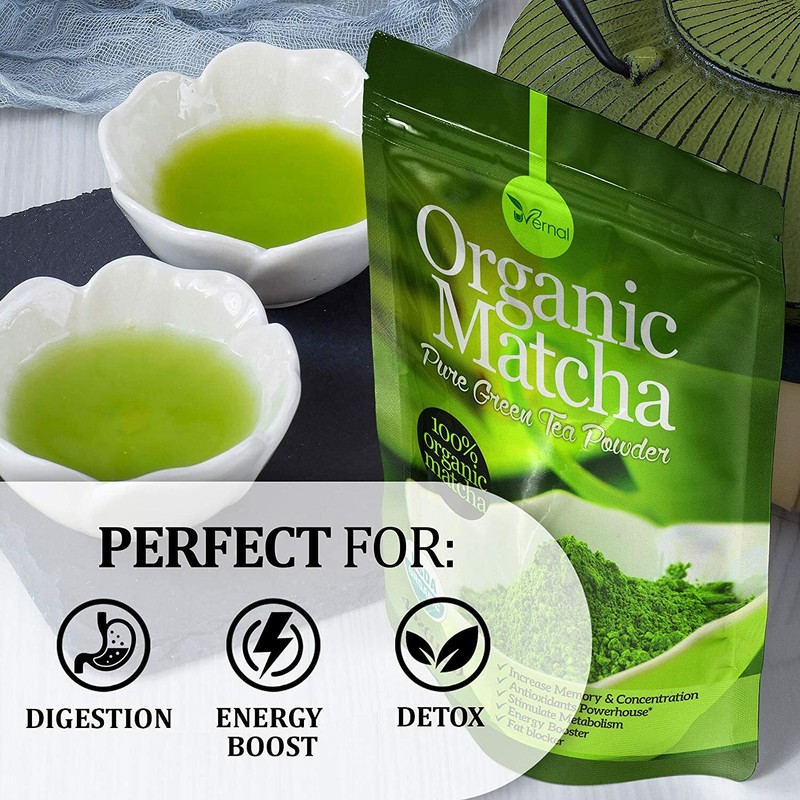 Organic Matcha Green Tea Powder 100% Pure Matcha 4oz gallery