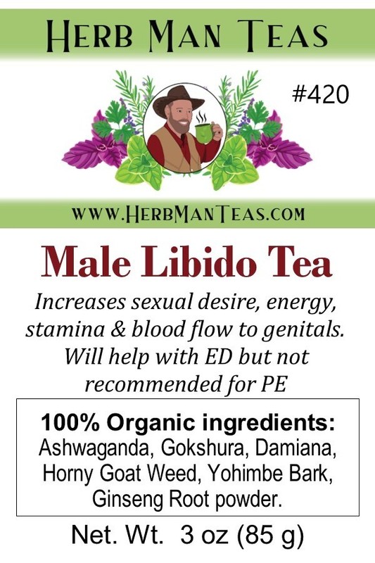 MALE LIBIDO TEA - Male Libido enhancement with KOREAN GINSENG