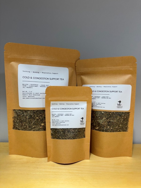 Calm & Cozy Herbal Tea Blend – Sample, 1oz or 2oz