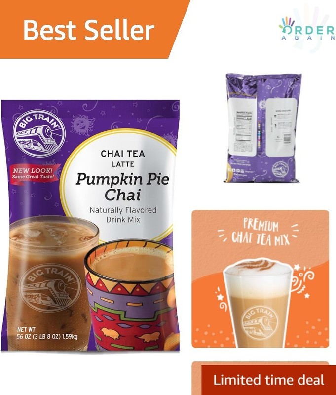 Pumpkin Pie Chai Tea Single Bag 3.5lb Spiced Latte Mix for Hot Iced Drinks