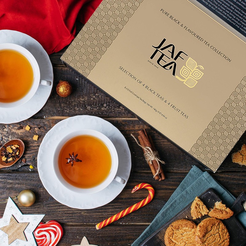 Jaf Tea - Tea Sampler/Gift Set - Pure Black Flavoured Tea Collection - 4 Cla... gallery