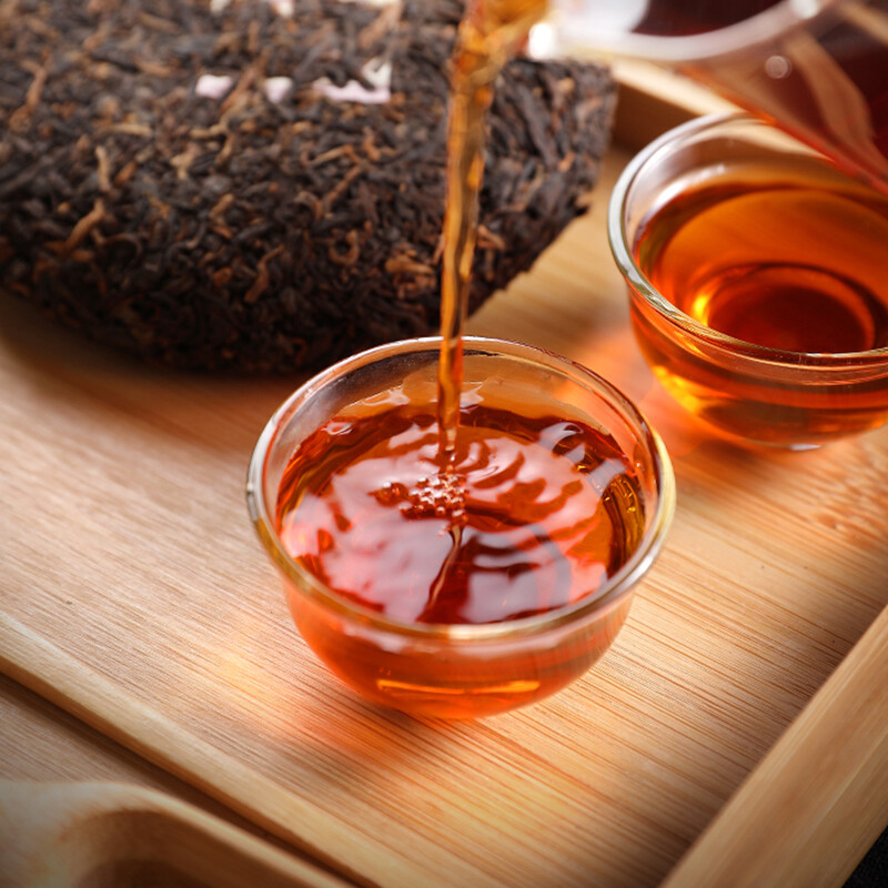 2025 7572 Menghai Dayi Factory TAETEA Pu-erh Puer Pu Er Ripe Cooked Tea 150g Box gallery