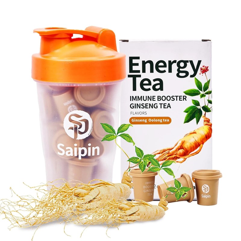 Ginseng Tea 20 Pack Organic Instant Powder Energy Immune Support