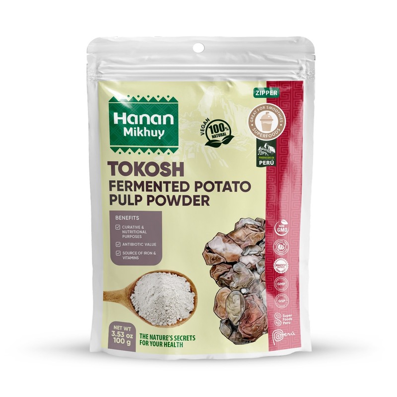 TOKOSH Fermented Potato Powder, Immune System Booster, Iron & Vitamin 3.5oz/100g