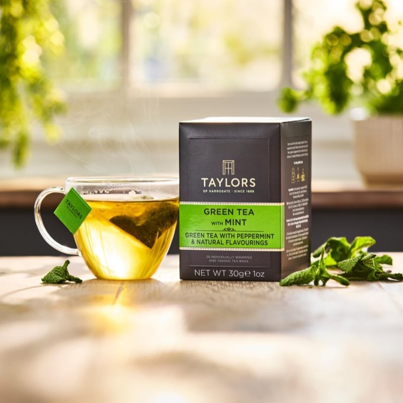 Green Tea with Mint, Individually Wrapped Bags, 20 Count (Pack of 6), Refresh... gallery