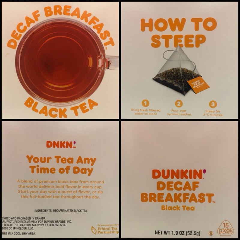 Dunkin Donuts Decaf Breakfast Black Tea 3 BOX Total 45 tea bags Decaffeinated gallery