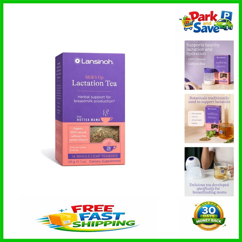 Sugar-Free Lactation Support Tea - HotTea Mama Milk's Up with Fenugreek & Fennel