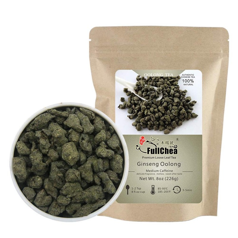 FullChea – Ginseng Oolong Tea – Loose Leaf – 8 Ounce (Pack of 1)
