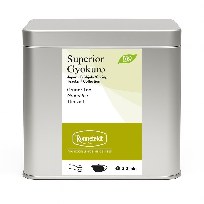 Ronnefeldt TeaStar Collection – Superior Gyokuro (Organic) – 100 g + Display Tin