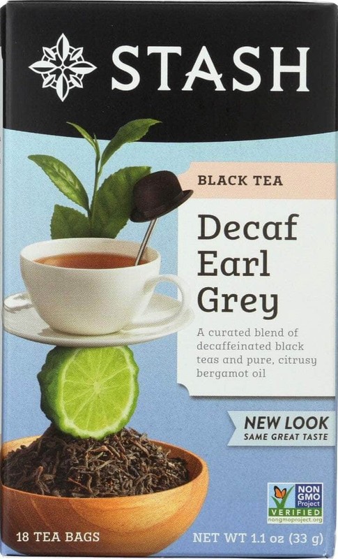 Stash Decaf Earl Grey Black Tea – 18 tea bags (Pack of 2)