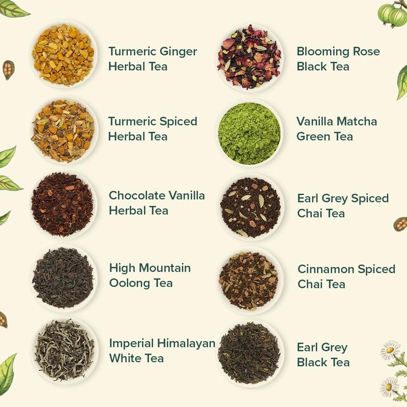 Explore Authentic Indian Teas: Top 20 Loose Leaf Sampler, 100+ Cups of Freshness gallery