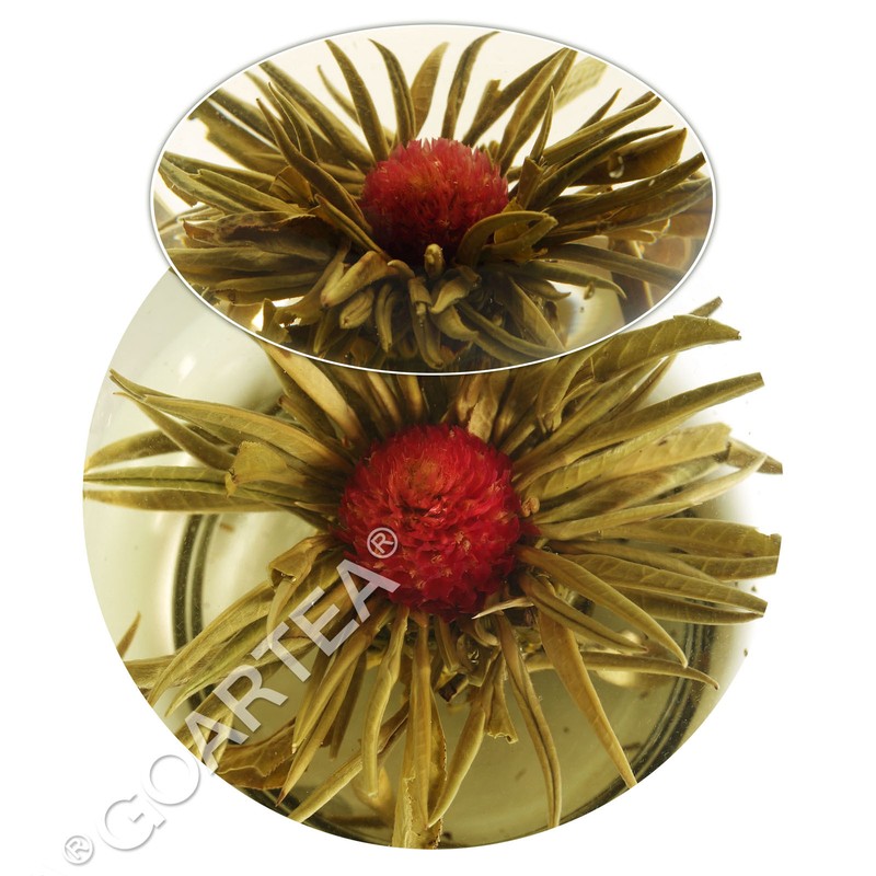 GOARTEA Edible Blooming Flower Tea Hand-Tied Natural Artistic Chinese Green Ball gallery